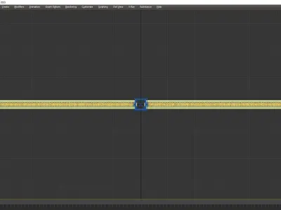 Rope handrail 3D model