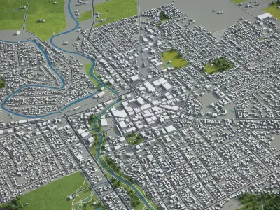 Blenheim  Low-poly 3D model