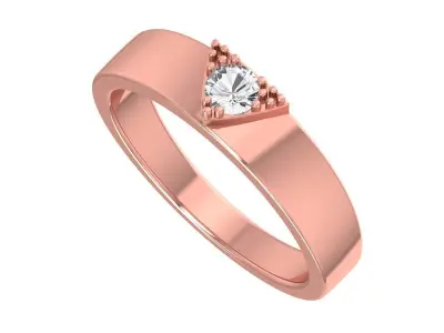 Solitaire Wedding Engagement Women Band Ring 3D print model purchase