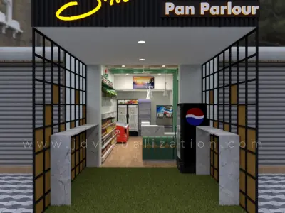 Retail Shop Low-poly 3D model