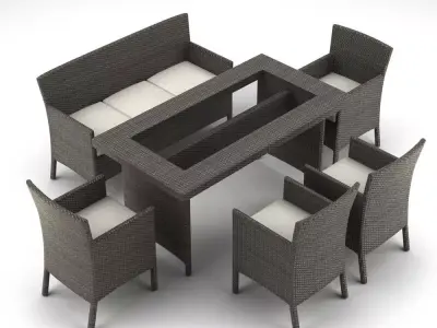 Garden Furniture Set 10 3D model