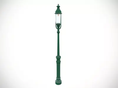 street light Low-poly 3D model 14