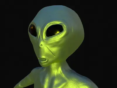 Alien Low-poly 3D model