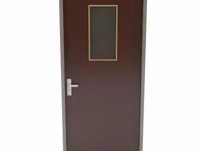 Kitchen door   Low-poly 3D model