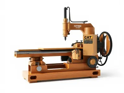 Industrial Milling Machine D Model Pack Low-poly 3D model by vfxcgartist