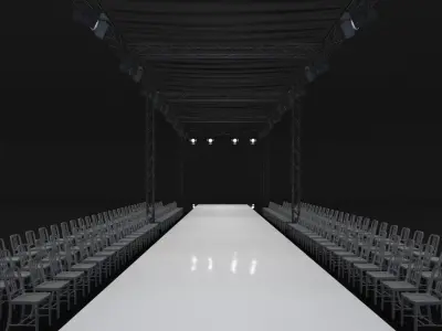 Fashion Show Catwalk 3D model