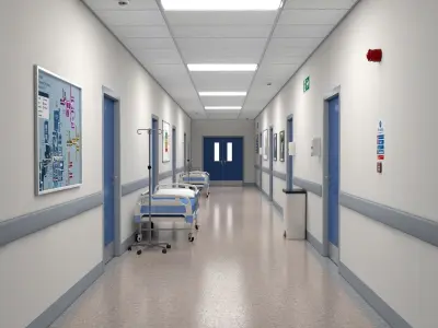 Hospital Hall V2 3D model