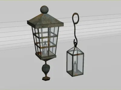 sailor light Low-poly 3D model