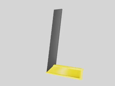 Building corner ruler measuring tool 3D model