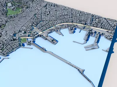 Naples City Italy Historic Italian Architecture  3D model