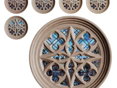 Gothic Window 06 3D model