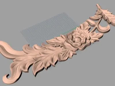Artcam 3D relief STL models for CNC woodworking E132 3D model