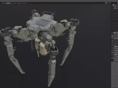 scifi-model562 scifi robot 3D model