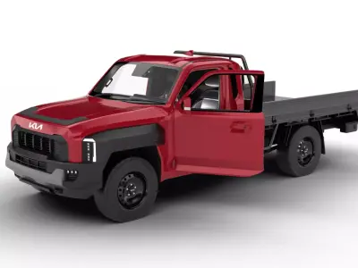 Kia Tasman Single Cab Chassis 2026 HQ 3d model 3D model