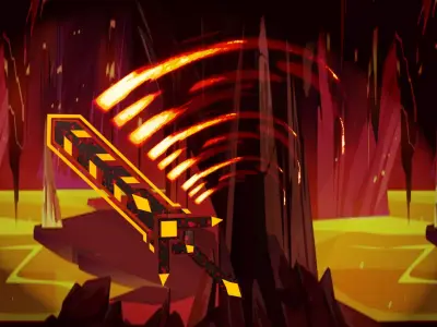 Hell sword Low-poly 3D model