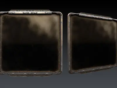 Sci-Fi Windows Low-poly 3D model