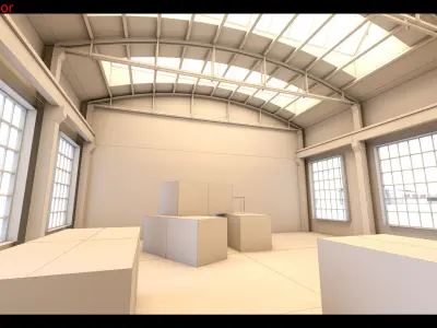 6 Industrial Sheds- High detail 3d models 3D model