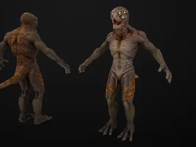 Lizard Low-poly 3D model