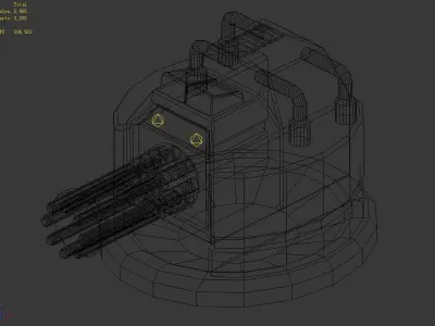 Satellite City Objects - Battery 16 3D model