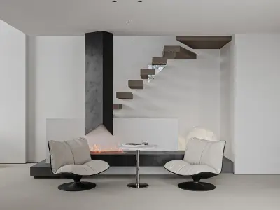  villa interior scenes 3D model purchase