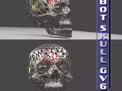 bot skull gv6 3D model