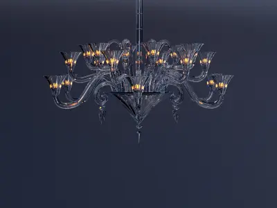 Mille Nuits Chandelier 18L 3D model