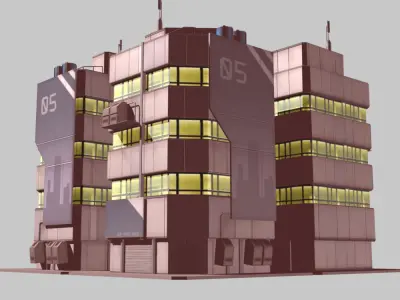 Future City Buildings 3D Model Pack