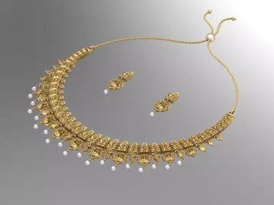 Necklace 001 3D print model