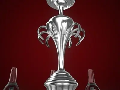 Chandelier silver 3D model