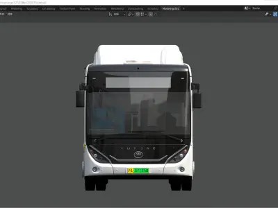 YUTONG E12i bus 3D model