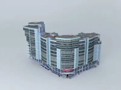 Residential house on Ventsek 1 Free 3D model