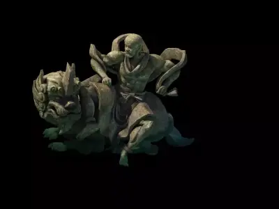 Model - Kashayana Buddha Forest Water Sculpture 03 3D model