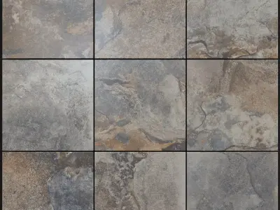 Yurtbay Seramik Kayah Mica 300x300 Set 4 3D model