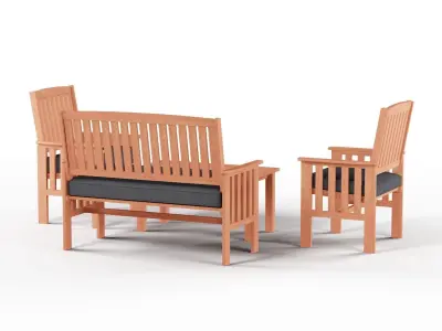 Havenside Home Garden set Low-poly 3D model