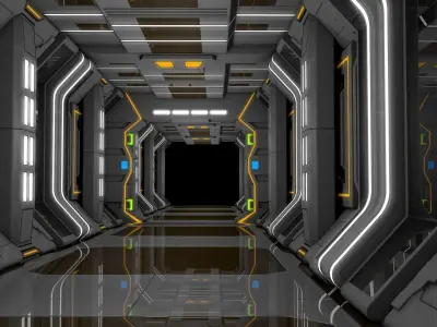 Sci Fi Corridor 3D model
