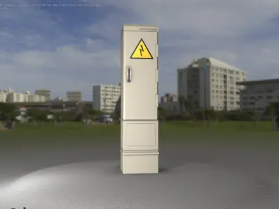 Electrical Distribution Cabinet 59 Low-poly 3D model