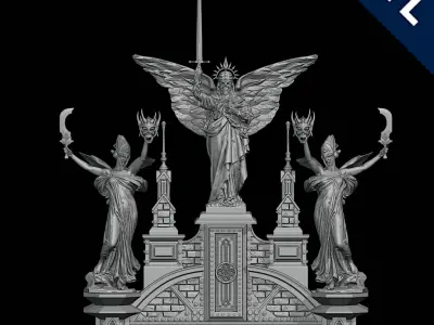 Gate and Wall Modular 3D print model