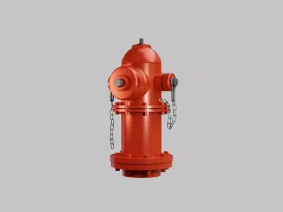 Fire Hydrant 22 - Classic Fireplug 3D model