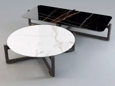 Mood by Flexform Icaro - Coffee Tables Set 02 3D model