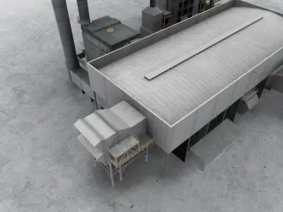 LIMC Factory Low-poly 3D model