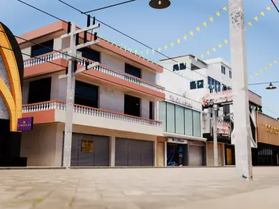 Walking Street Pattaya City Thailand 3D model