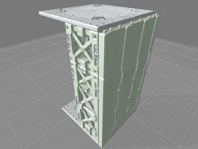 MHB09FMC-Full Mechanic Detail Hangar Bay with Stackable options 3D print model