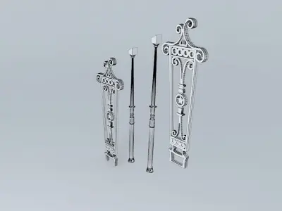 The Grand Staircase Banister Segments 3D model