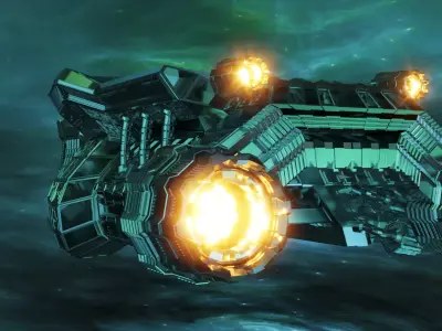 Sci-Fi Spaceship 3D model