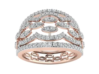 Women Ring  Render 3dm STL OBJ FBX Details 3D print model 203