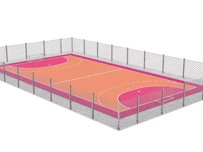 Handball Court 3D model purchase