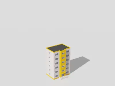 Low Poly Building Pack Low-poly 3D model