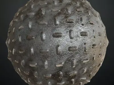 Diamond Metal Plate Four PBR Seamless Texture