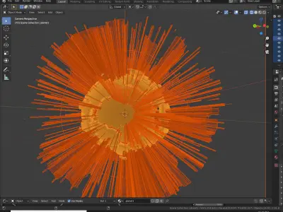 Alien Planet Sci-Fi Fantasy Scenery - Planet Explosion 3D model