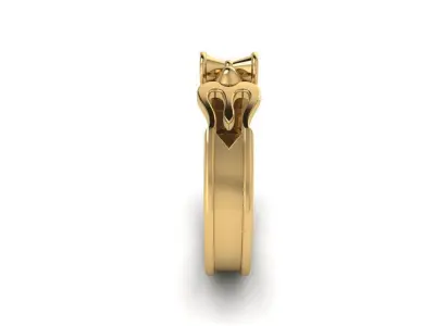 Trishule Ring God ring 3D print model